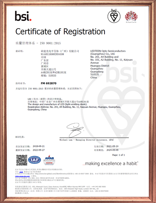 ISO9001證書-2022